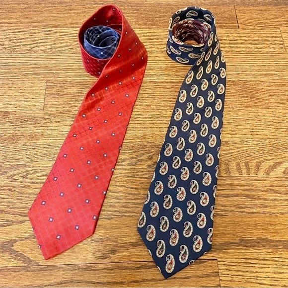 Tommy Hilfiger | Set of 2 100% Silk Ties One Size - Picture 1 of 10